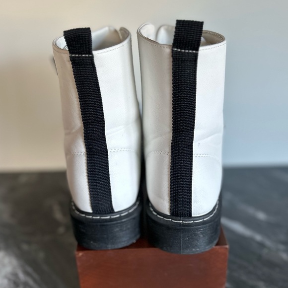 White Combat Boots - Size 7 - Picture 2 of 10